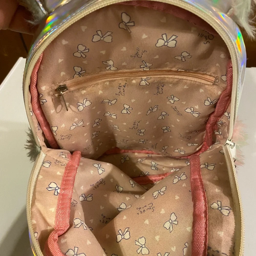 🔴Colorful Furry Kids Backpack